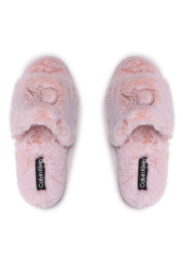 Calvin Klein Пантофи Slipper Sandal Fur HW0HW01226 Розов - Mera.bg