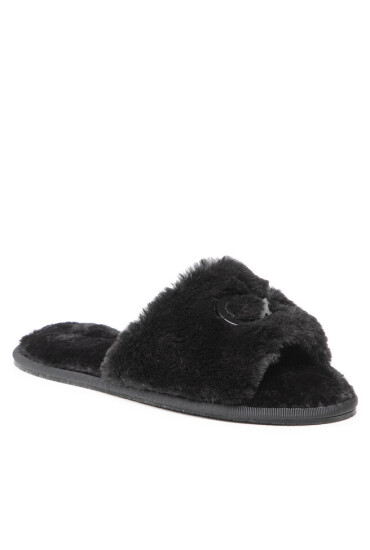 Calvin Klein Пантофи Slipper Sandal Fur HW0HW00634 Черен - Mera.bg