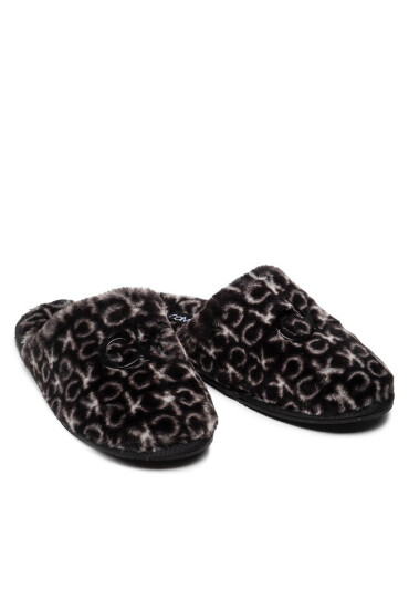 Calvin Klein Пантофи Slipper Mule Fur Mono HW0HW00536 Black Mono 0GK - Mera.bg
