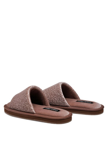 Calvin Klein Пантофи Slipper Flatform Sandal Vel HW0HW01540 Deep Taupe GNS - Mera.bg