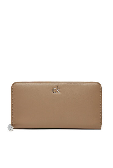 Calvin Klein Портфейл Ck Daily Large Zip Around_Pbl K60K612850 Кафяв - Mera.bg