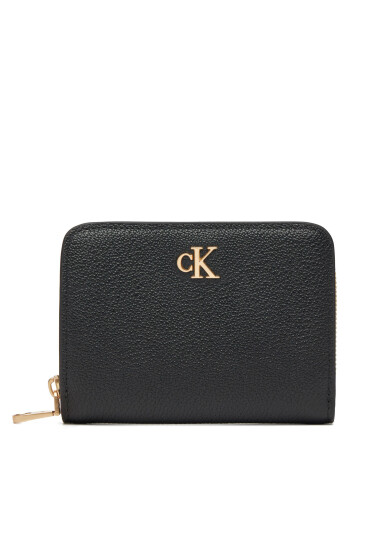 Calvin Klein Портфейл Minimal Monogrm Lthr Med Flap Zi LV04F1064G Черен - Mera.bg