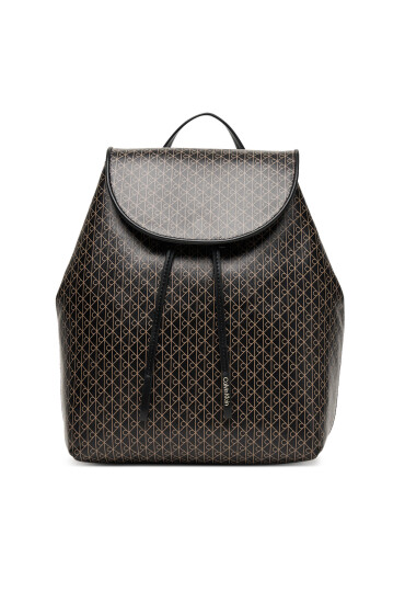 Calvin Klein Раница Emblem Aop Flap Backpack LV04F3271G Черен - Mera.bg