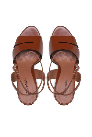 Calvin Klein Сандали Geo Stil Sandal HW0HW01462 Cognac GYC - Mera.bg