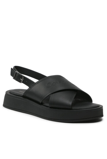 Calvin Klein Сандали Flatform Sandal Hf HW0HW01139 Ck Black BAX - Mera.bg