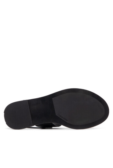 Calvin Klein Сандали Almond Flat Sandal Perf HW0HW00682 Ck Black BAX - Mera.bg