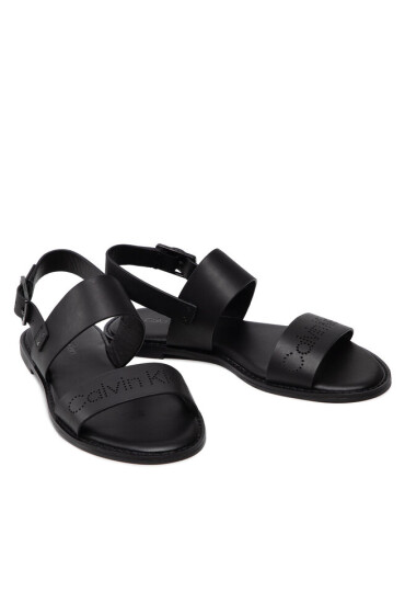 Calvin Klein Сандали Almond Flat Sandal Perf HW0HW00682 Ck Black BAX - Mera.bg