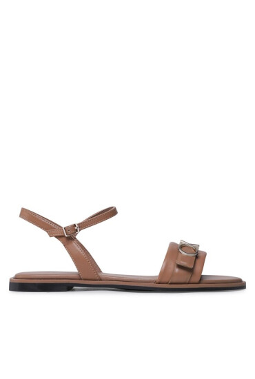 Calvin Klein Сандали Almond Sandal W/Hw HW0HW01483 Safari Canvas RBC - Mera.bg