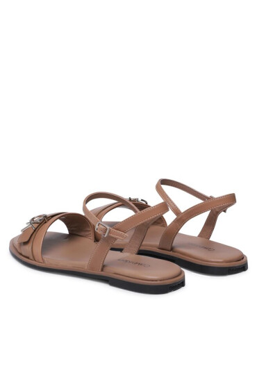 Calvin Klein Сандали Almond Sandal W/Hw HW0HW01483 Safari Canvas RBC - Mera.bg