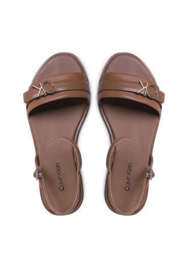 Calvin Klein Сандали Almond Sandal W/Hw HW0HW01483 Safari Canvas RBC - Mera.bg