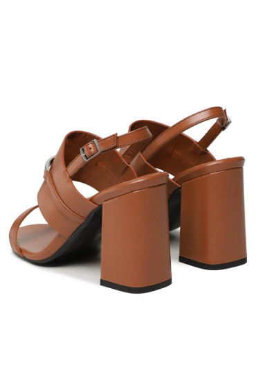 Calvin Klein Сандали Block Hl Sandal HW0HW01612 Кафяв - Mera.bg