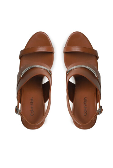 Calvin Klein Сандали Block Hl Sandal HW0HW01612 Кафяв - Mera.bg