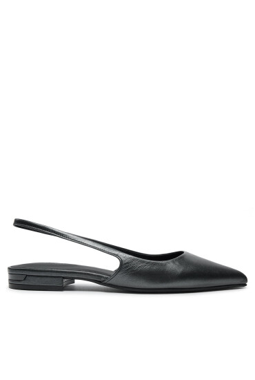 Calvin Klein Сандали Flat Slingback Pump Pearl HW0HW02120 Черен - Mera.bg