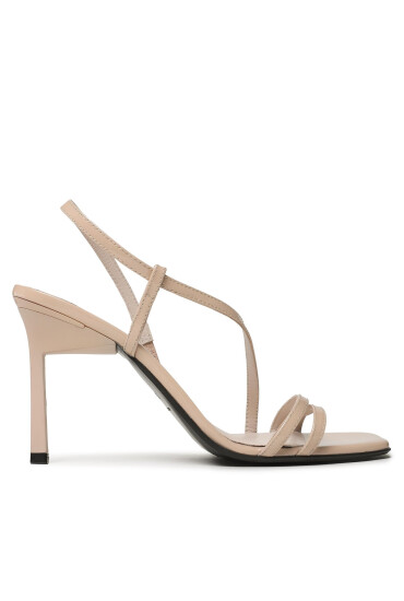 Calvin Klein Сандали Geo Stiletto Asy Sandal HW0HW01609 Бежов - Mera.bg