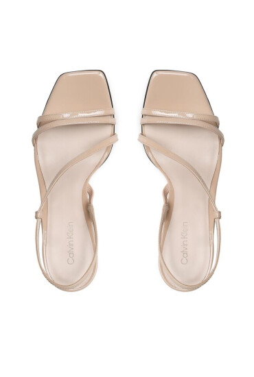 Calvin Klein Сандали Geo Stiletto Asy Sandal HW0HW01609 Бежов - Mera.bg