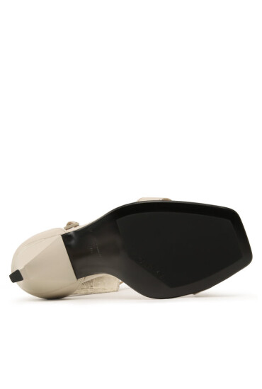 Calvin Klein Сандали Geo Stiletto Sandal 90Hh HW0HW01610 Feather Gray ABY - Mera.bg
