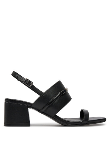 Calvin Klein Сандали Heel Sandal 45 Met Bar Lth HW0HW02056 Черен - Mera.bg