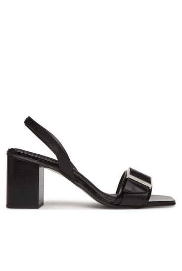 Calvin Klein Сандали Heel Sandal 70 W/Buckle - Lth HW0HW02456 Черен - Mera.bg