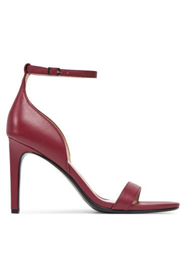 Calvin Klein Сандали Heel Sandal 90 - Lth HW0HW02337 Бордо - Mera.bg