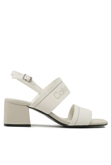 Calvin Klein Сандали Squared Blk Hl Sandal 45 He HW0HW01635 Marshmallow YBJ - Mera.bg