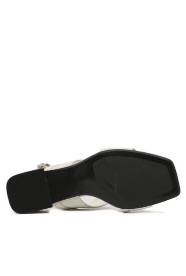 Calvin Klein Сандали Squared Blk Hl Sandal 45 He HW0HW01635 Marshmallow YBJ - Mera.bg