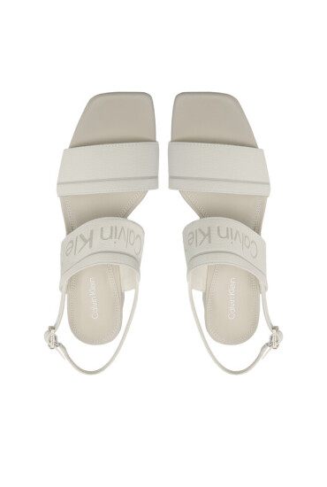 Calvin Klein Сандали Squared Blk Hl Sandal 45 He HW0HW01635 Marshmallow YBJ - Mera.bg