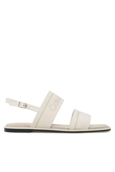 Calvin Klein Сандали Squared Flat Sandal He HW0HW01496 Екрю - Mera.bg