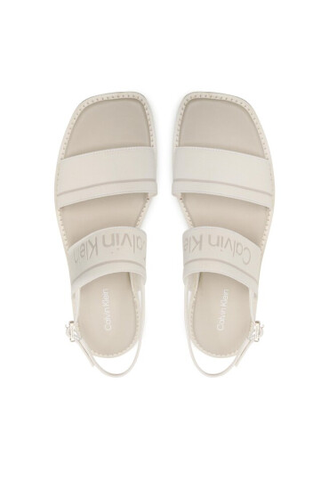 Calvin Klein Сандали Squared Flat Sandal He HW0HW01496 Екрю - Mera.bg