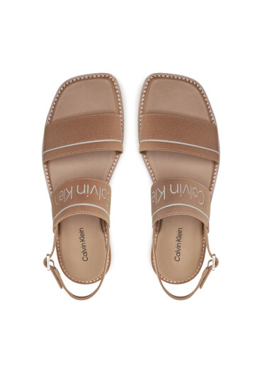 Calvin Klein Сандали Squared Flat Sandal He HW0HW01496 Кафяв - Mera.bg