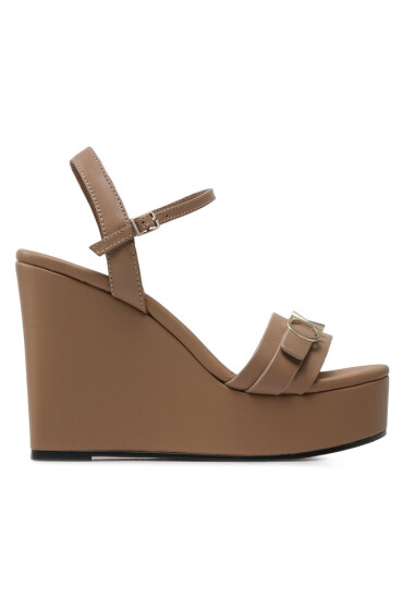 Calvin Klein Сандали Wedge 70Hh W/Hw HW0HW01485 Safari Canvas RBC - Mera.bg