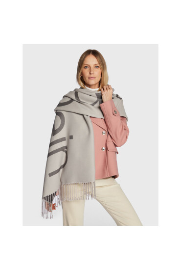 Calvin Klein Шал Fringes K60K607322 Gry PAA - Mera.bg