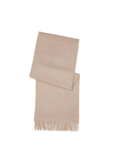 Calvin Klein Шал Fringes Two Tones Scarf 40X200 K60K611111 Doeskin PBP - Mera.bg