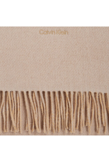 Calvin Klein Шал Fringes Two Tones Scarf 40X200 K60K611111 Doeskin PBP - Mera.bg