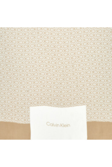 Calvin Klein Шал Geo Minimal Logo Shawl 70X180 K60K610228 Бежов - Mera.bg