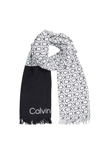 Calvin Klein Шал Monogram K60K612979 Черен - Mera.bg