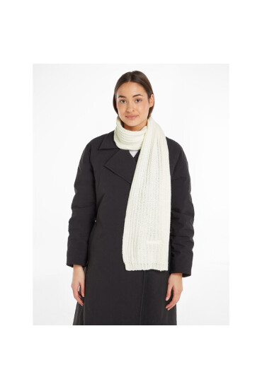 Calvin Klein Зимен шал Oversized Knit Scarf 30X180 K60K608496 Екрю - Mera.bg