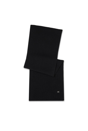 Calvin Klein Зимен шал Re-Lock Knit Scarf 30X180 K60K611128 Черен - Mera.bg