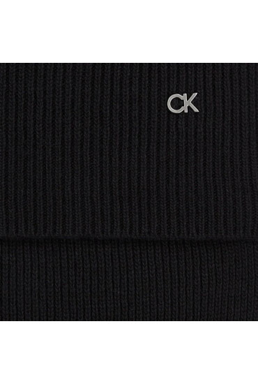 Calvin Klein Зимен шал Re-Lock Knit Scarf 30X180 K60K611128 Черен - Mera.bg