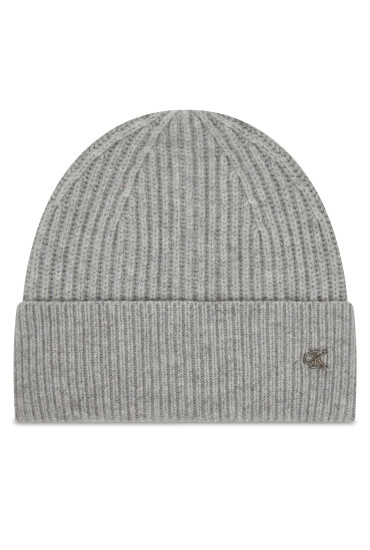 Calvin Klein Шапка Ck Metal Wool Beanie LV04D8032G Сив - Mera.bg