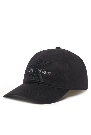 Calvin Klein Шапка с козирка Large Monologo LV04D5039G Черен - Mera.bg