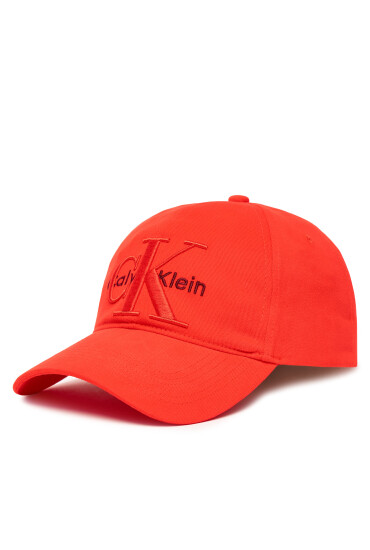 Calvin Klein Шапка с козирка Large Monologo LV04D5039G Червен - Mera.bg