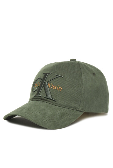 Calvin Klein Шапка с козирка Large Monologo LV04D5039G Зелен - Mera.bg