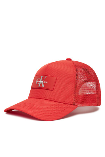 Calvin Klein Шапка с козирка Logo LV04D5025G Червен - Mera.bg