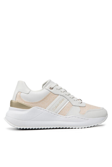 Calvin Klein Сникърси Internal Wedge Lace Up HW0HW00816 Sand Mono Mix 0LA - Mera.bg