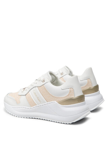 Calvin Klein Сникърси Internal Wedge Lace Up HW0HW00816 Sand Mono Mix 0LA - Mera.bg