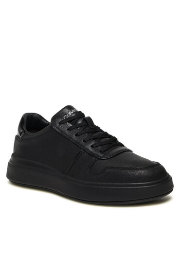 Calvin Klein Сникърси Low Top Lace Up Piping HM0HM00992 Triple Black 0GJ - Mera.bg