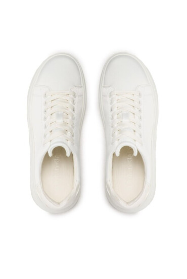 Calvin Klein Сникърси Raides Cupsole Lace Up - Satin HW0HW01426 Marshmallow YBJ - Mera.bg