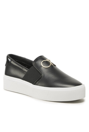 Calvin Klein Сникърси Flatform Cupsole Slip On W/Hw HW0HW01421 Ck Black BEH - Mera.bg