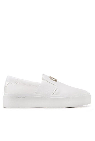 Calvin Klein Сникърси Flatform Cupsole Slip On W/Hw HW0HW01421 Бял - Mera.bg