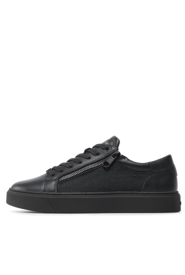 Calvin Klein Сникърси Low Top Lace Up W/Zip Mono Jq HM0HM01013 Black Mono Jacquard 0GK - Mera.bg